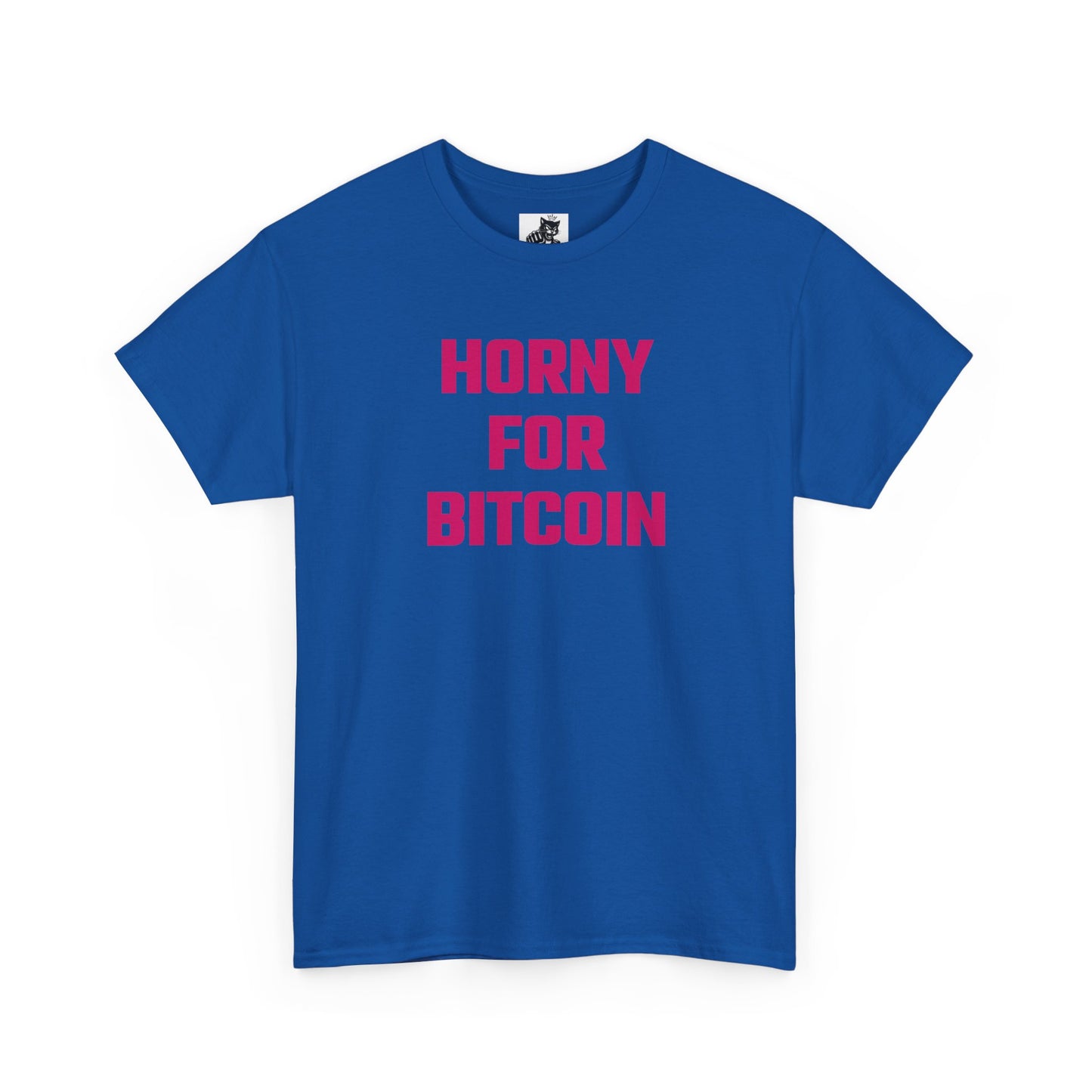 Horny For Bitcoin (Version 2) Crypto Themed T-Shirt