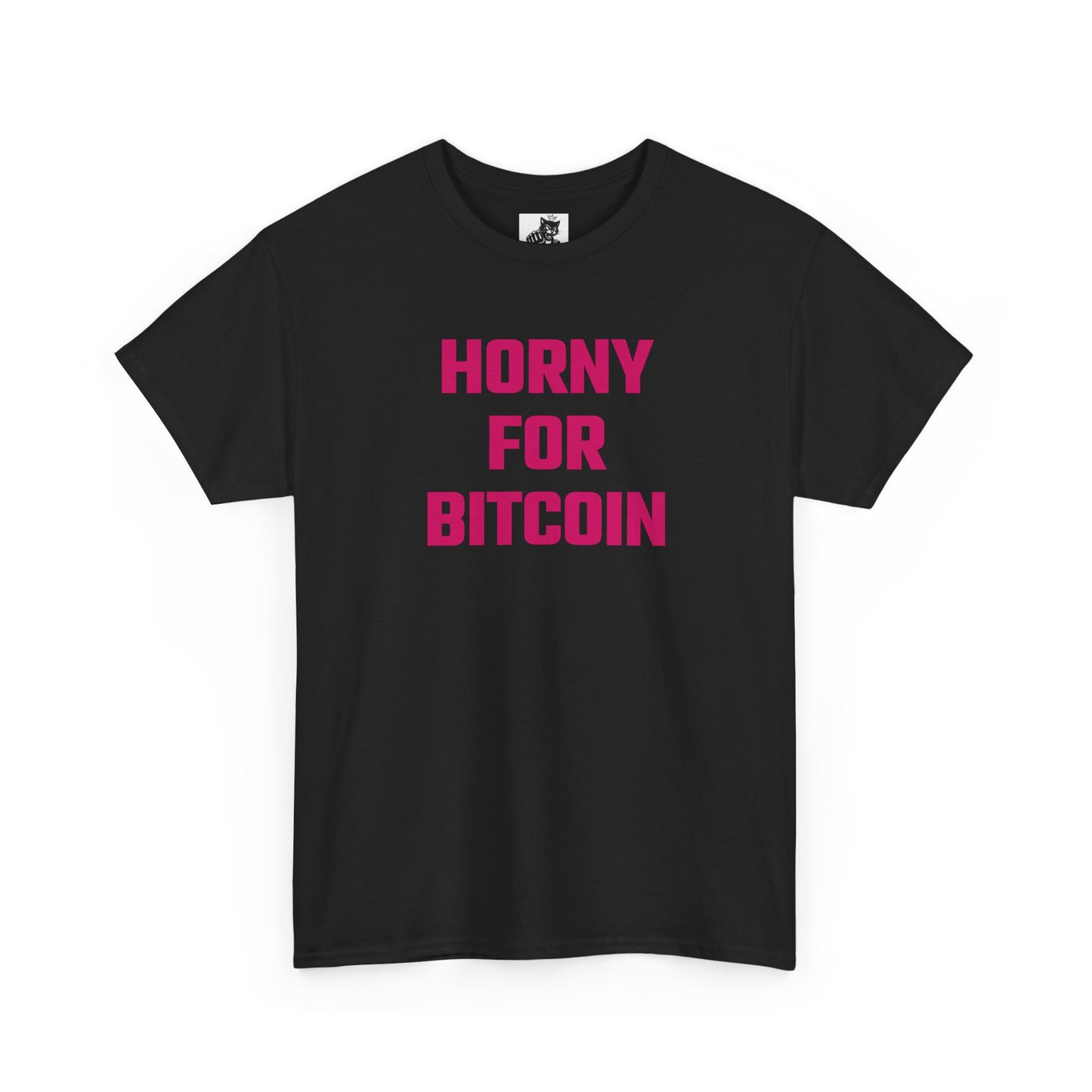 Horny For Bitcoin (Version 2) Crypto Themed T-Shirt