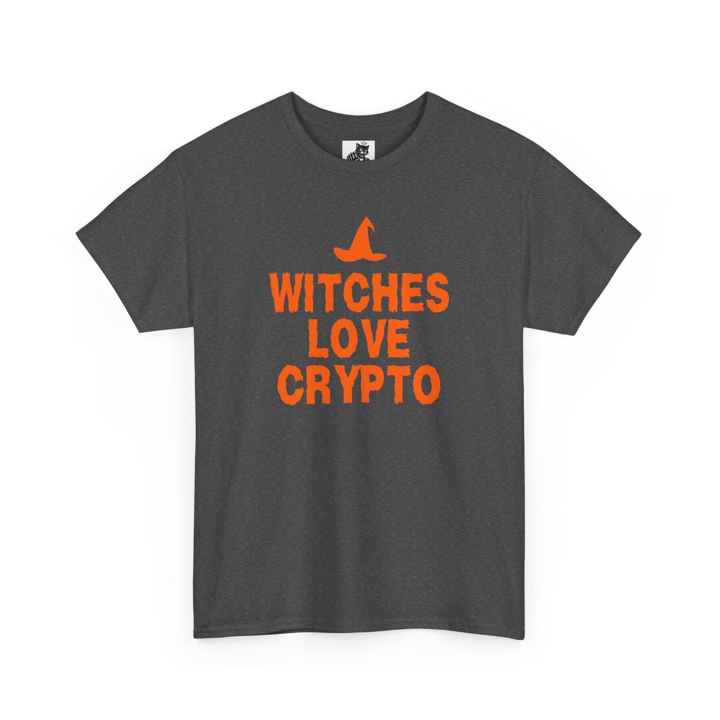 Witches Love Crypto Graphic Tee - Crypto Halloween Witch T-Shirt