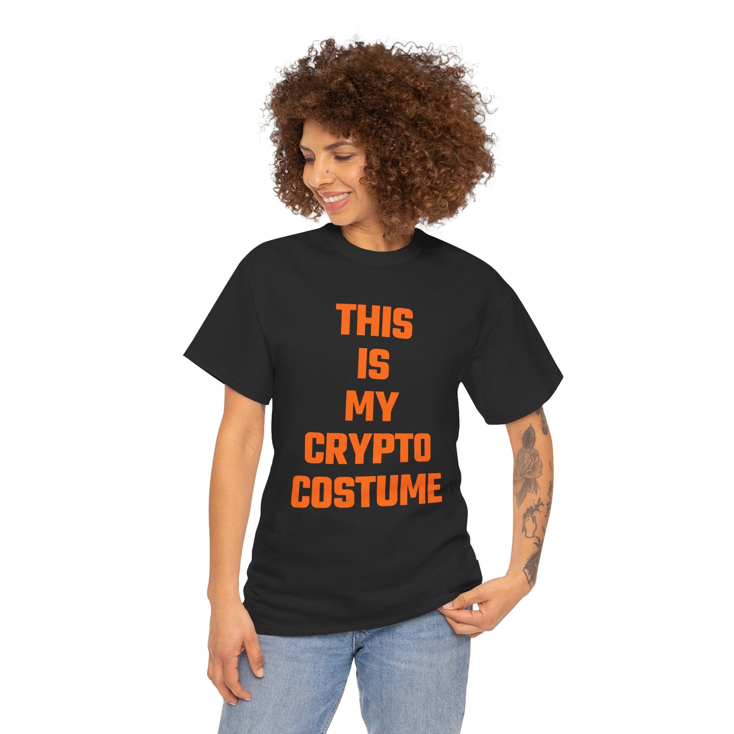 This Is My Crypto Costume Graphic Tee - Unisex Cotton T-Shirt