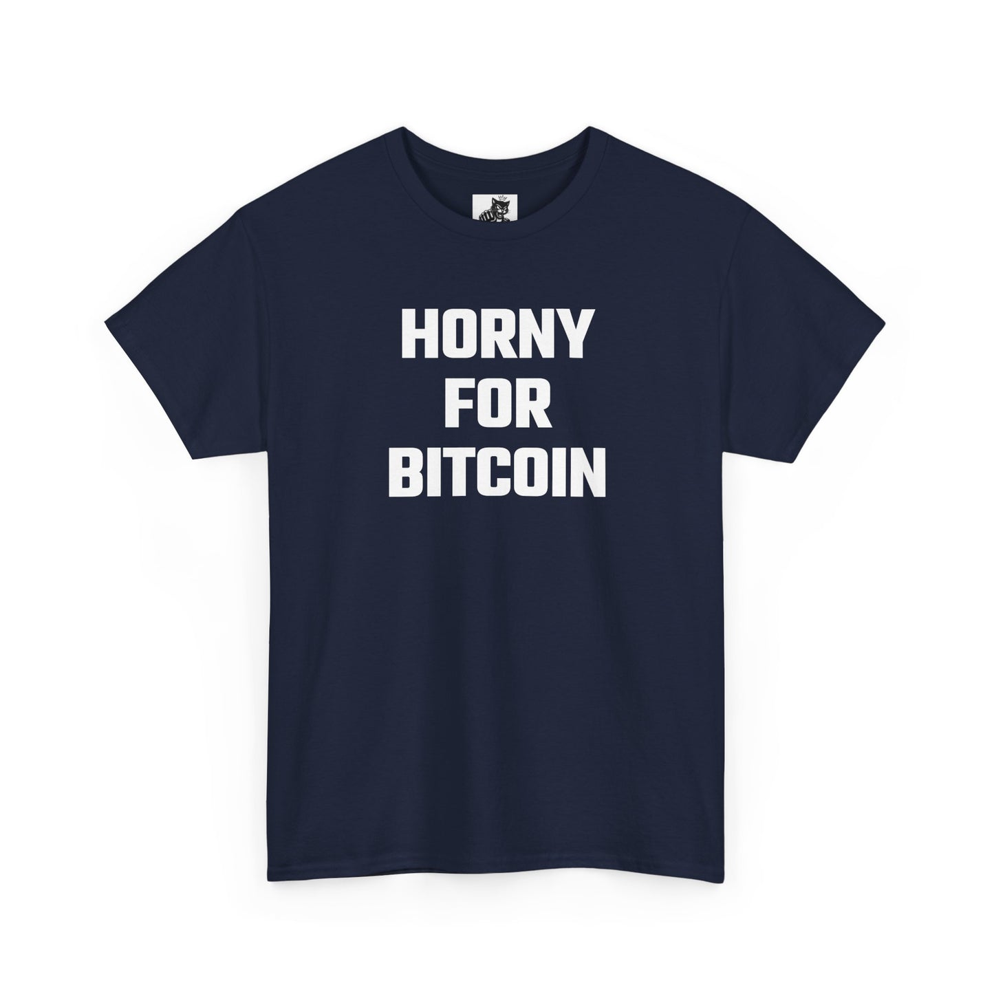 Horny For Bitcoin Crypto Themed T-Shirt