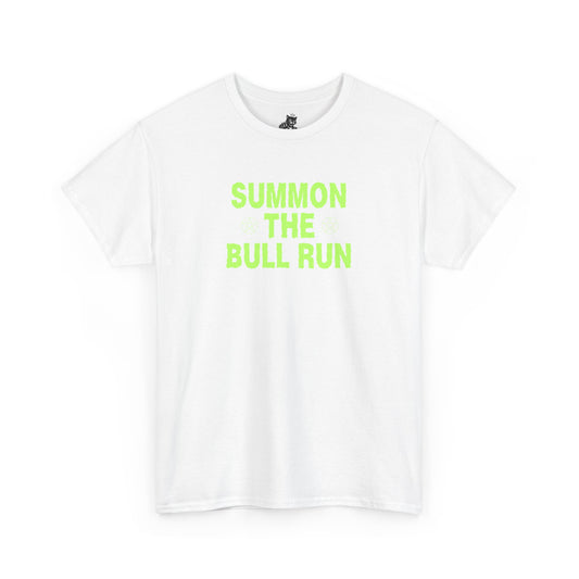 Summon The Bull Run (Version 2) Graphic Tee - Crypto Halloween T-Shirt