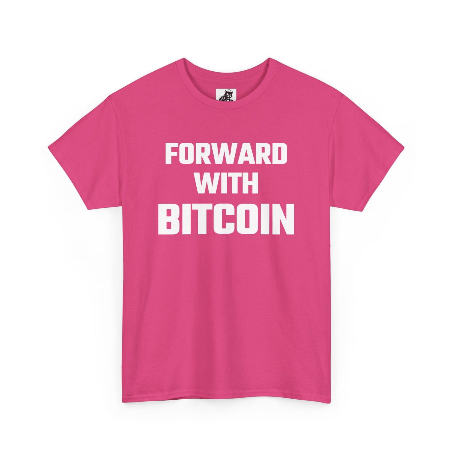 Forward With Bitcoin Graphic Tee - Unisex Cotton T-Shirt