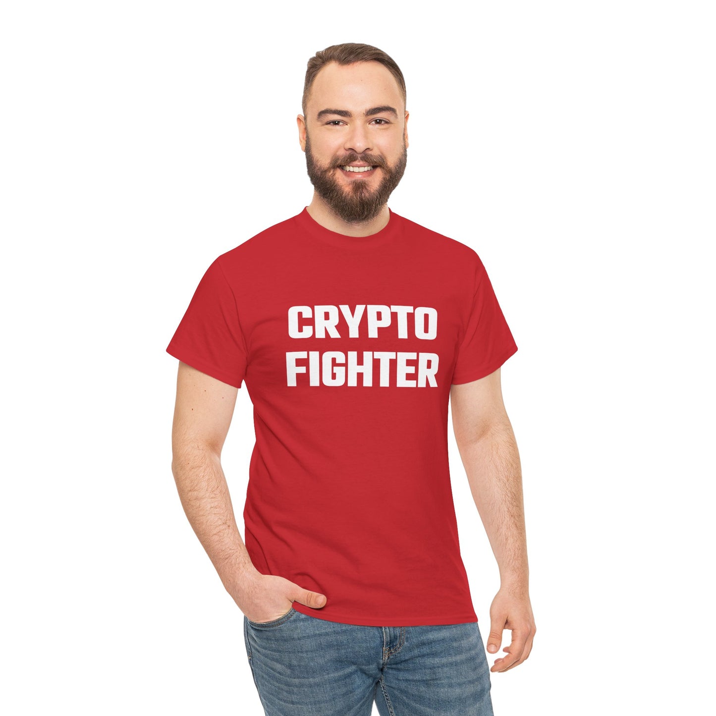 Crypto Fighter Graphic Tee - Crypto Themed T-Shirt
