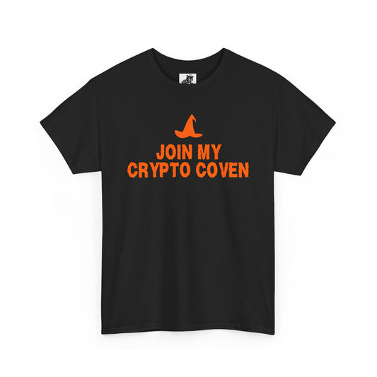 Join My Crypto Coven Graphic Tee - Crypto Halloween Witch T-Shirt