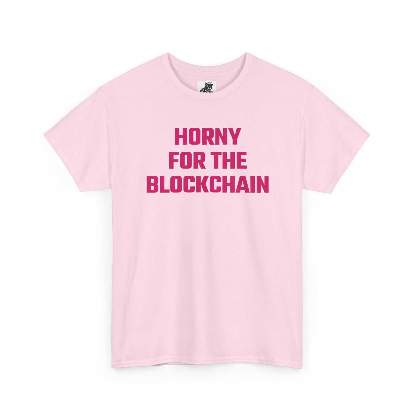 Horny For The Blockchain (Version 2) Crypto Themed T-Shirt