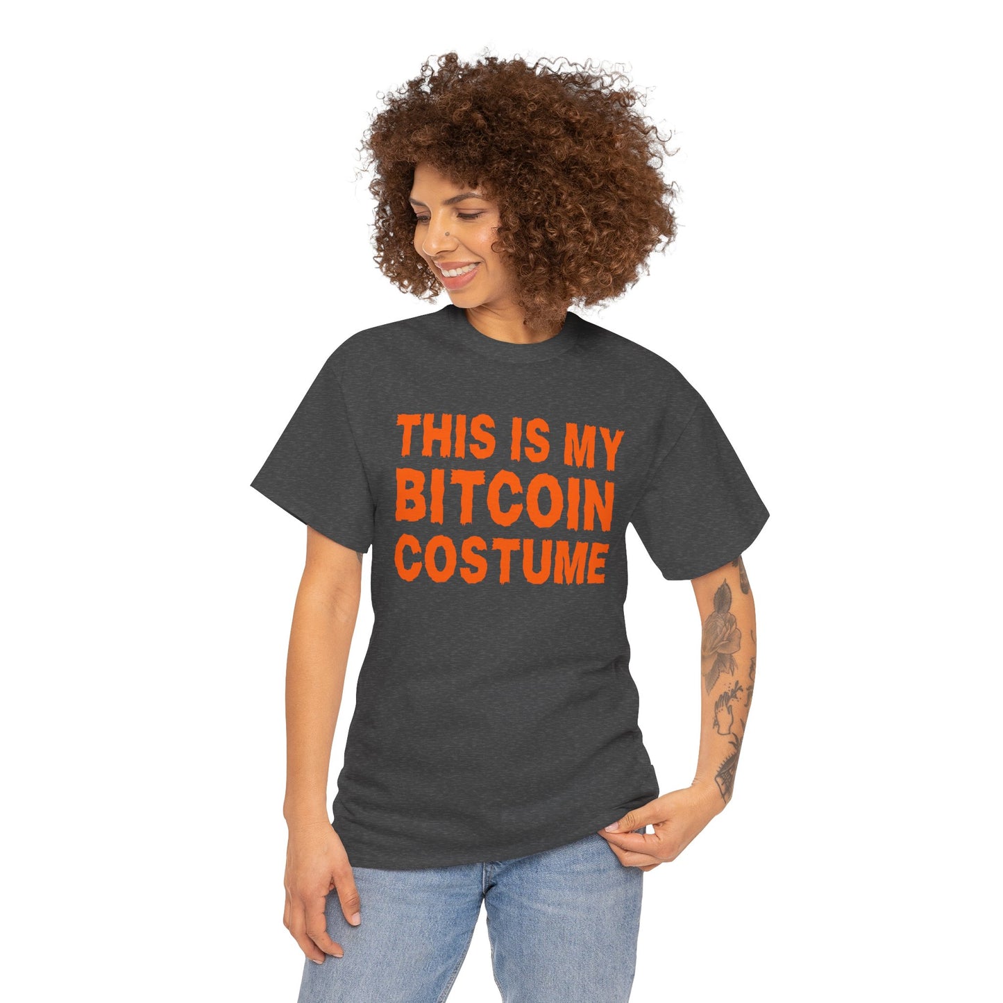 This Is My Bitcoin Costume Graphic Tee - Crypto Halloween T-Shirt