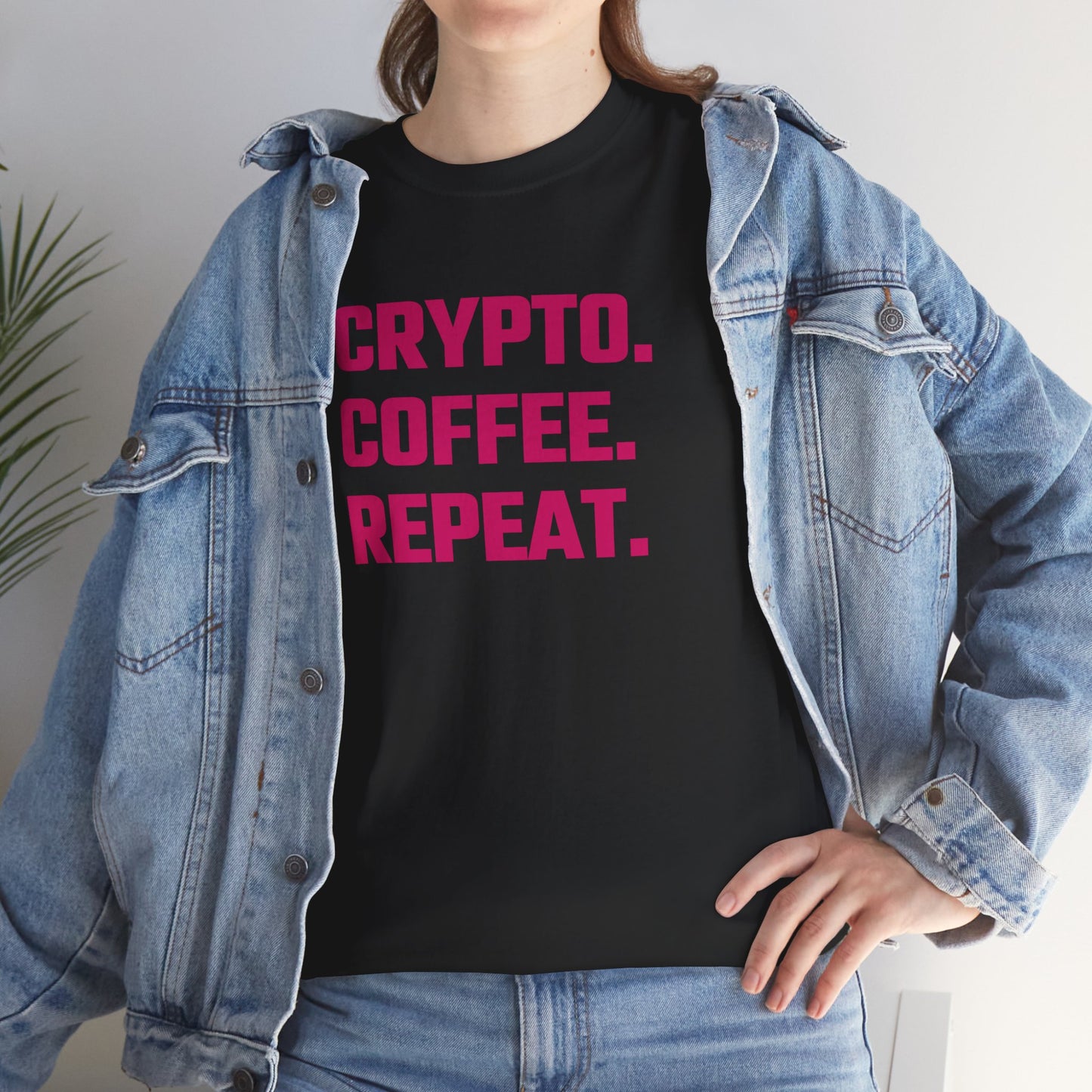 Crypto Coffee Repeat (Version 2) T-Shirt