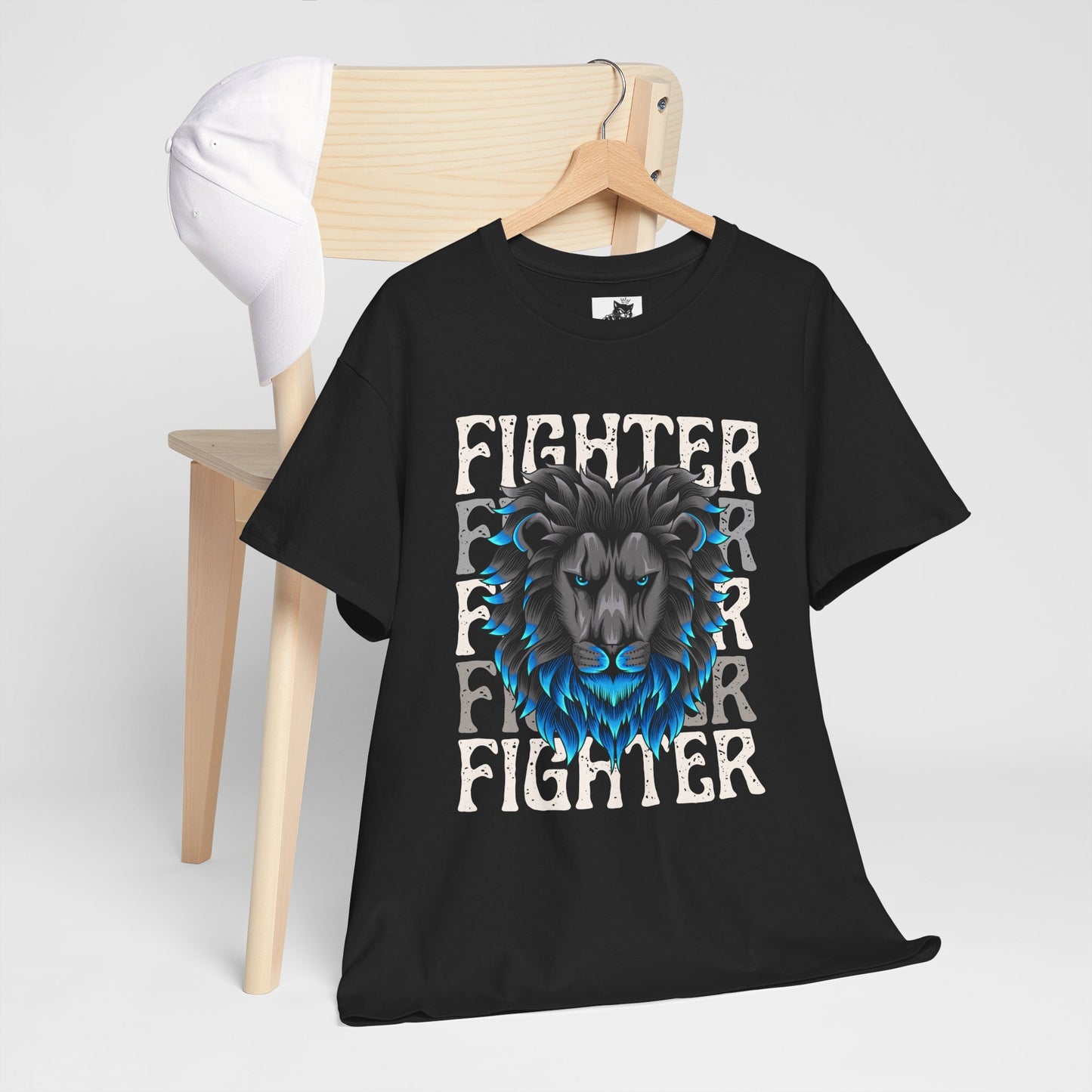 Fighter Lion Graphic Tee - Unisex Cotton T-Shirt