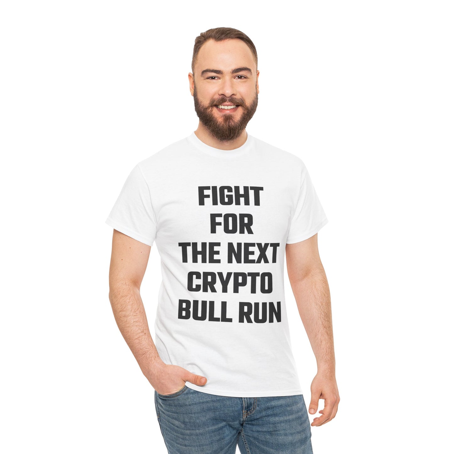 Fight For The Next Crypto Bull Run Graphic Tee - Unisex Cotton T-Shirt