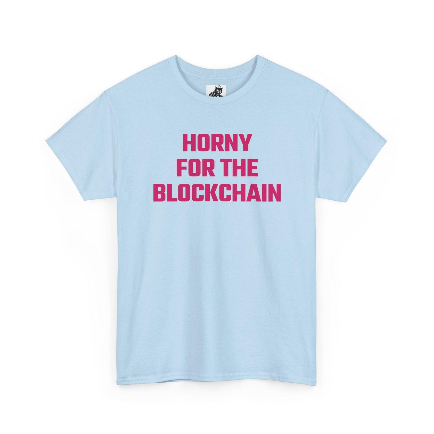 Horny For The Blockchain (Version 2) Crypto Themed T-Shirt