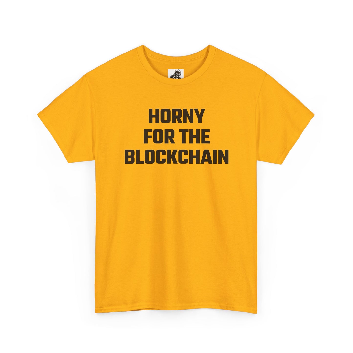 Horny For The Blockchain (Version 2) Crypto Themed T-Shirt