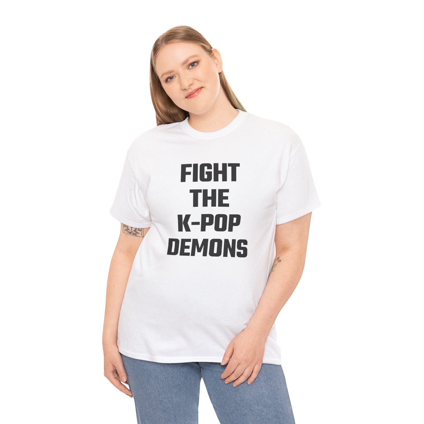 Fight The K-Pop Demons Graphic Tee - Unisex Cotton T-Shirt