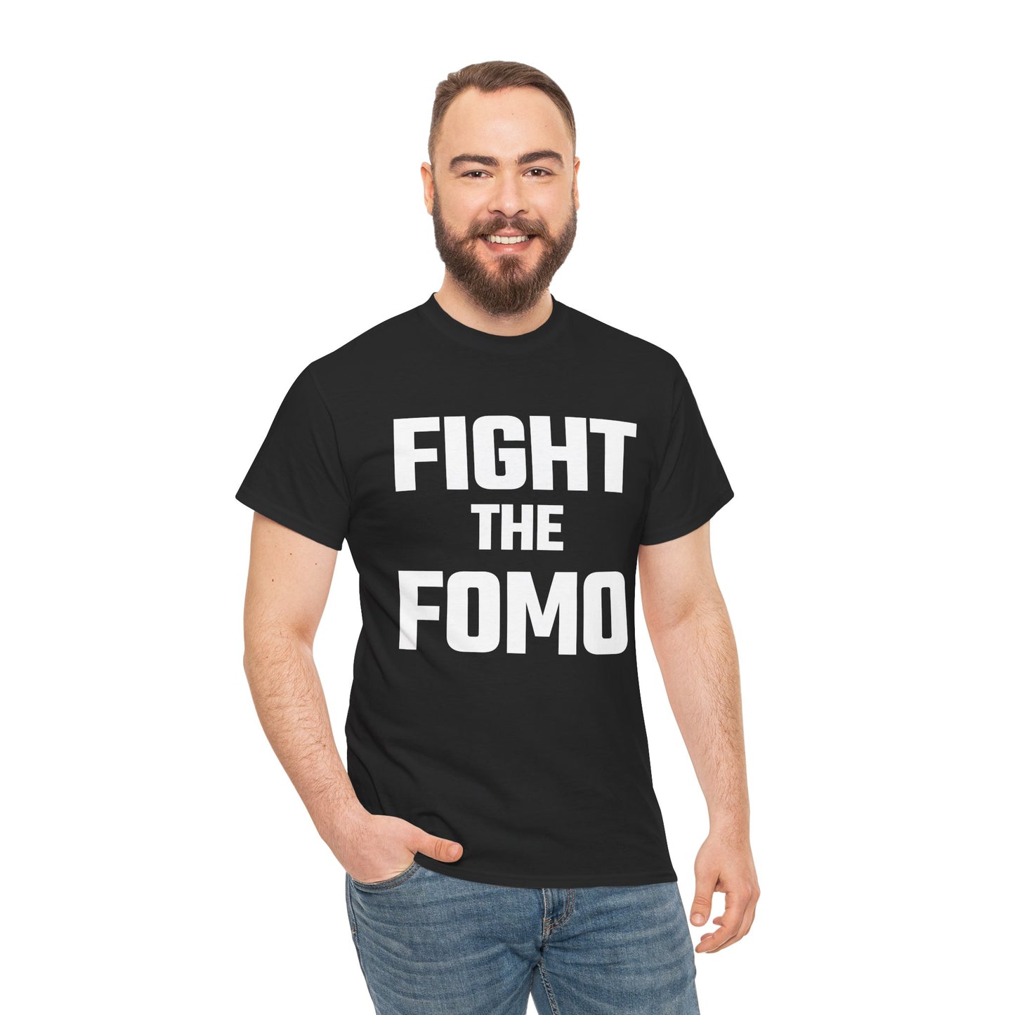 Fight The FOMO Graphic Tee - Unisex Cotton T-Shirt