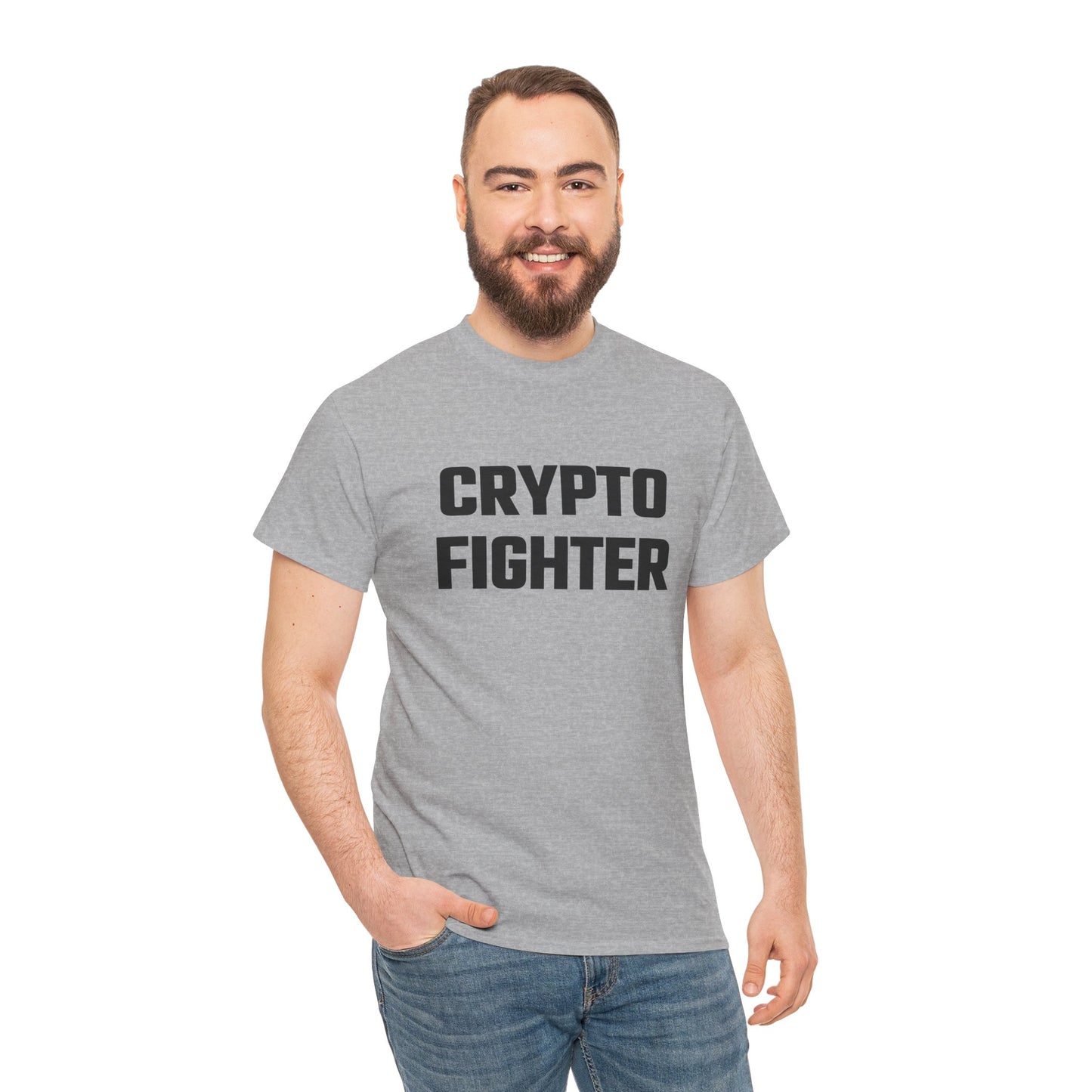 Crypto Fighter Graphic Tee - Crypto Themed T-Shirt
