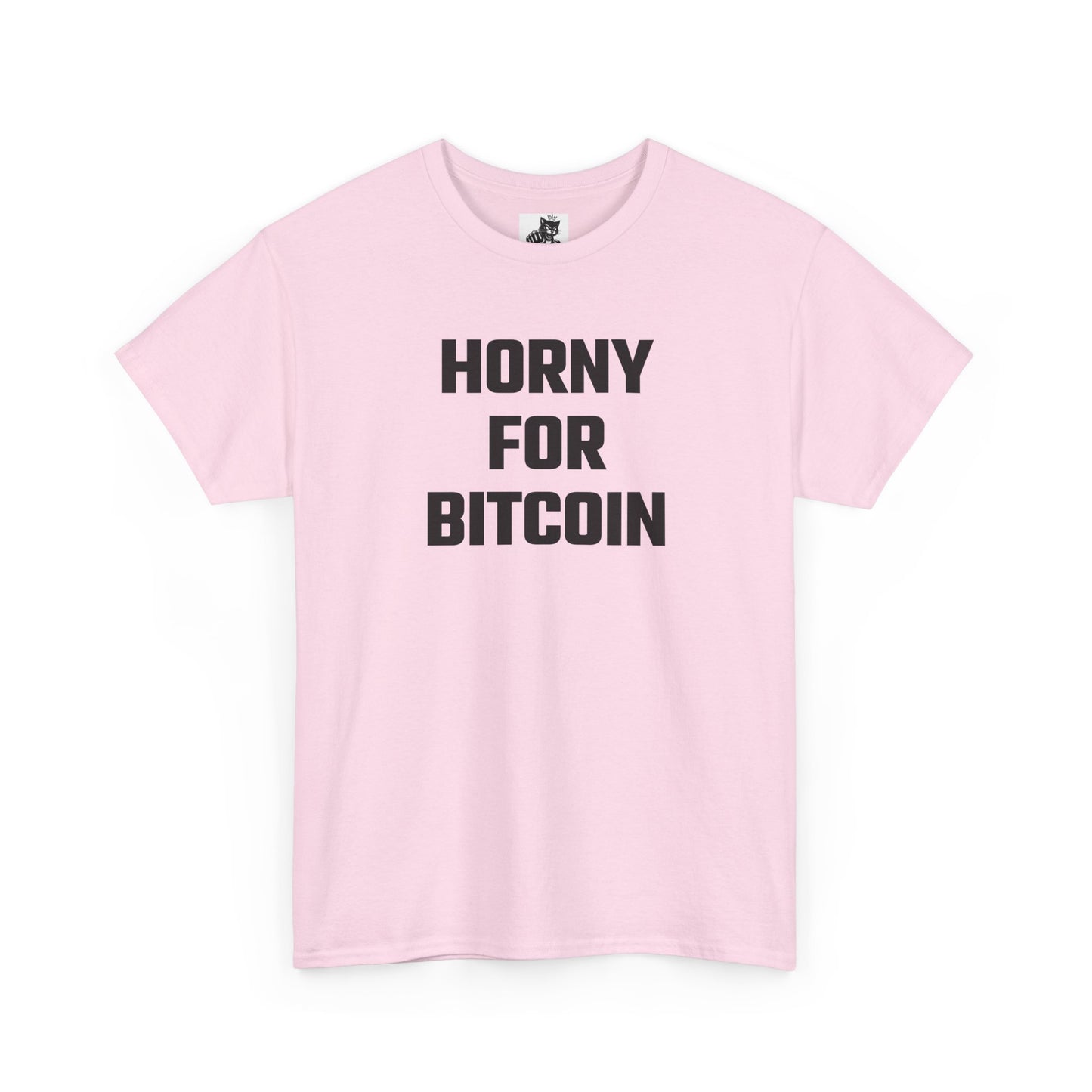 Horny For Bitcoin Crypto Themed T-Shirt