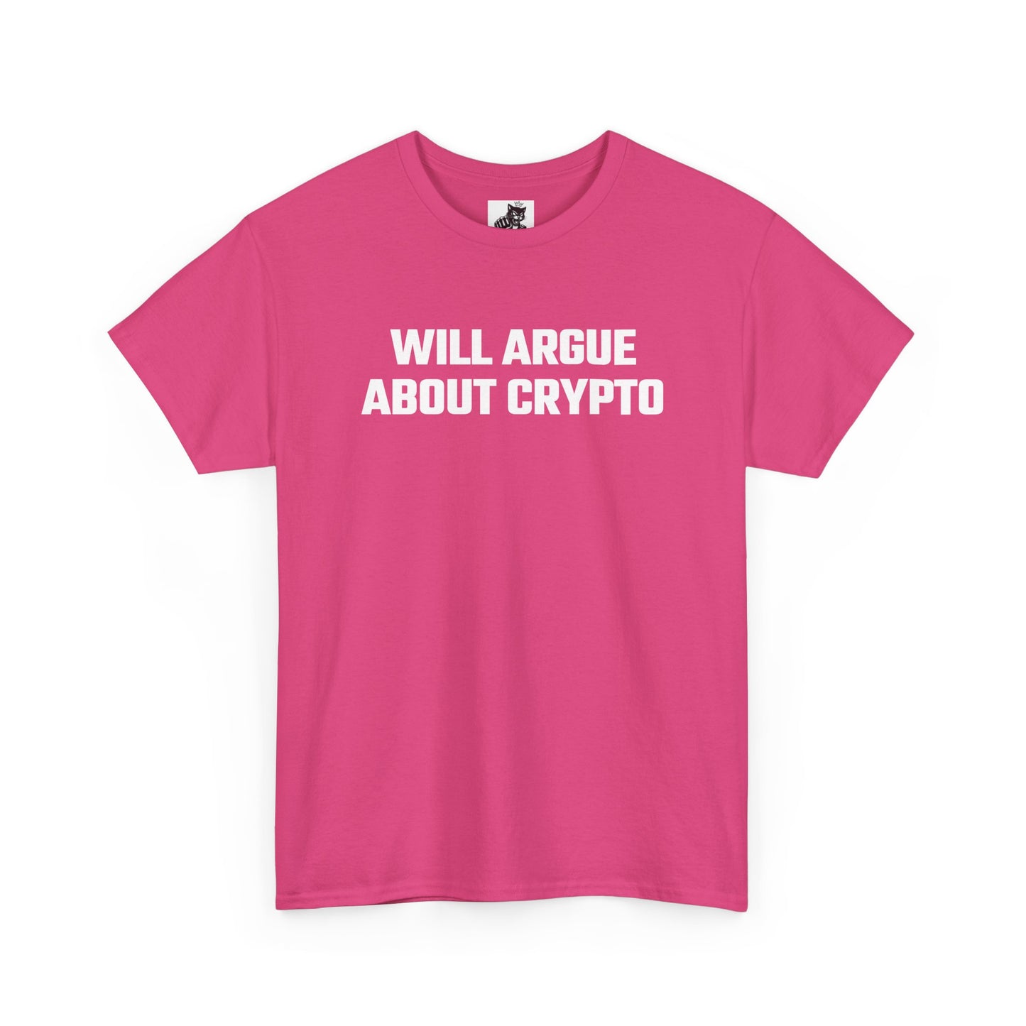 Will Argue About Crypto Graphic Tee - Unisex Cotton T-Shirt