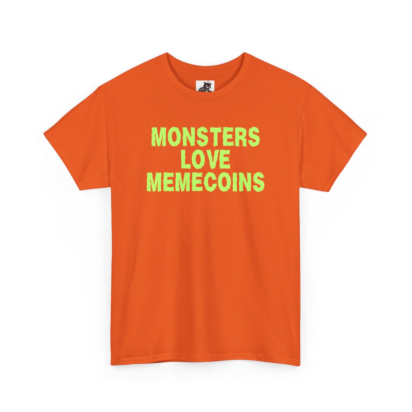 Monsters Love Memecoins (Version 2) Graphic Tee - Crypto Halloween T-Shirt