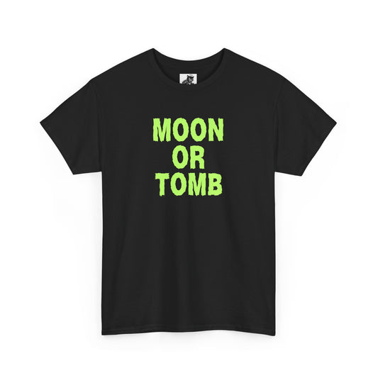 Moon Or Tomb (Version 2) Graphic Tee - Crypto Halloween T-Shirt