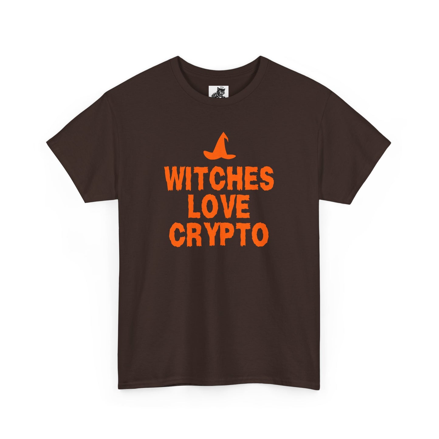 Witches Love Crypto Graphic Tee - Crypto Halloween Witch T-Shirt