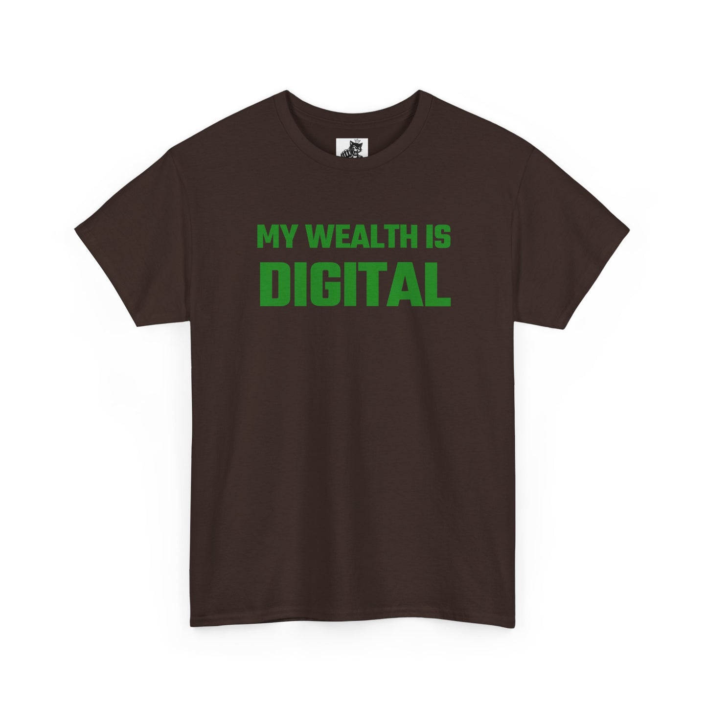 My Wealth Is Digital (Green) - Crypto Themed T-Shirt