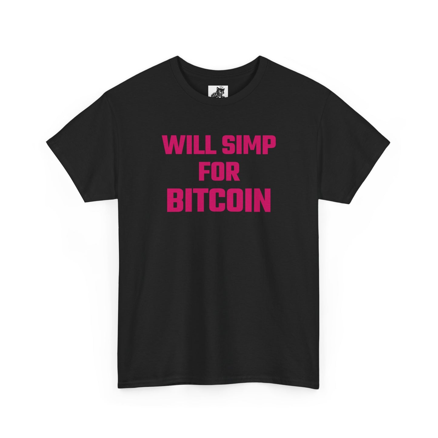 Will Simp For Bitcoin (Version 2) Graphic Tee - Unisex Cotton T-Shirt