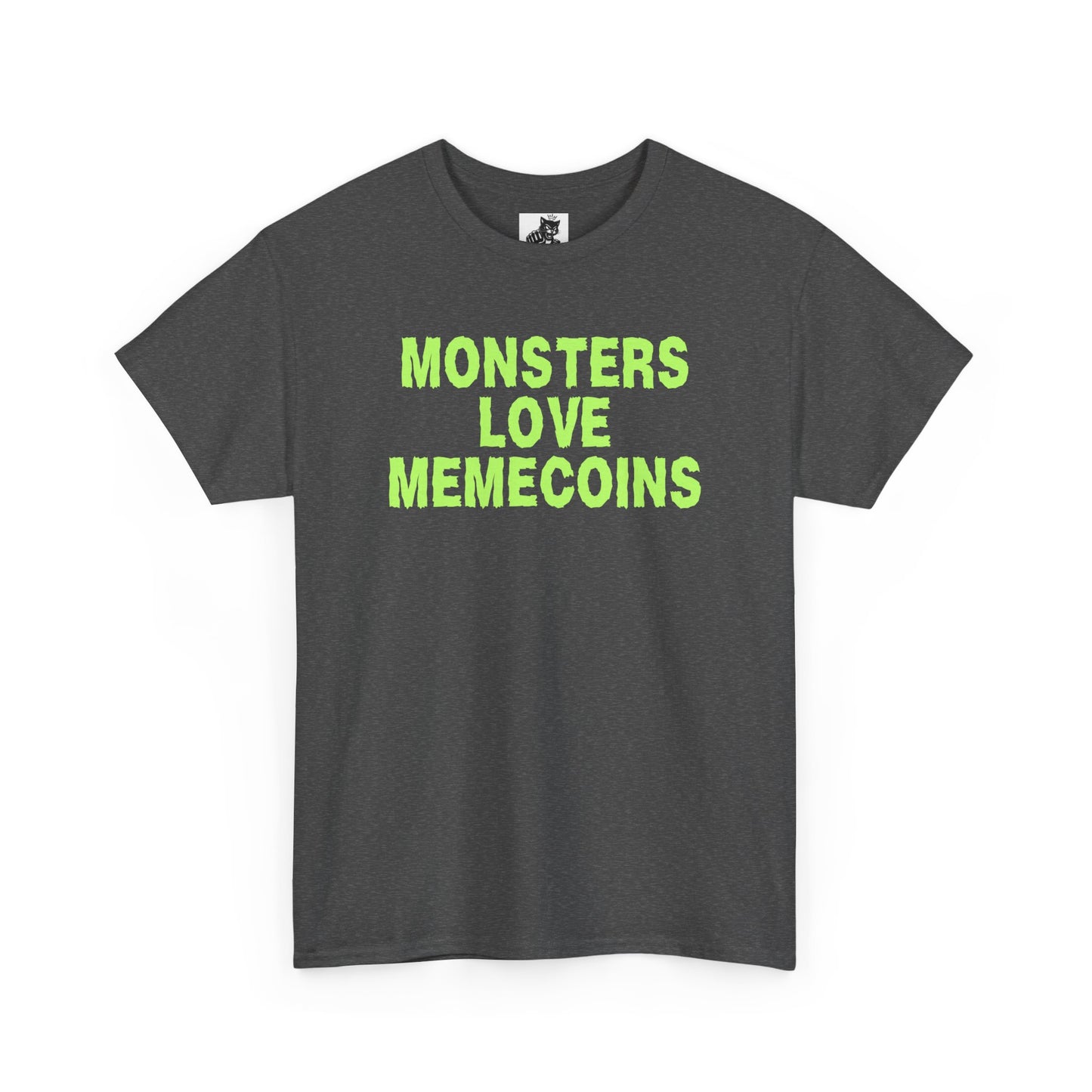 Monsters Love Memecoins (Version 2) Graphic Tee - Crypto Halloween T-Shirt