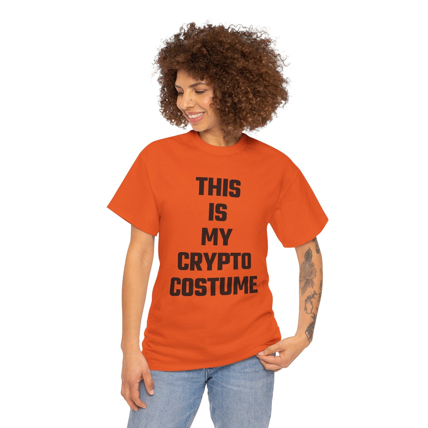 This Is My Crypto Costume Graphic Tee - Unisex Cotton T-Shirt
