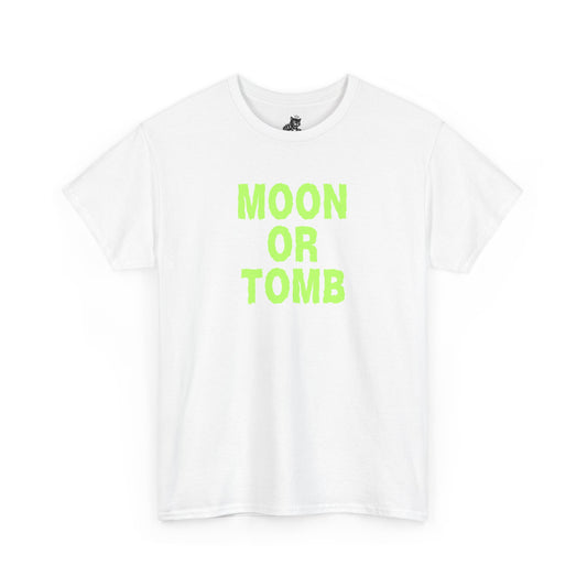 Moon Or Tomb (Version 2) Graphic Tee - Crypto Halloween T-Shirt