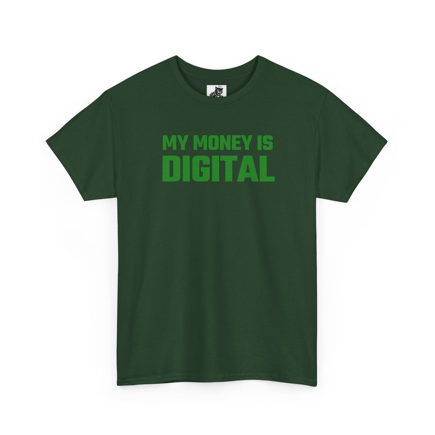 My Money Is Digital (Green) - Crypto Themed T-Shirt