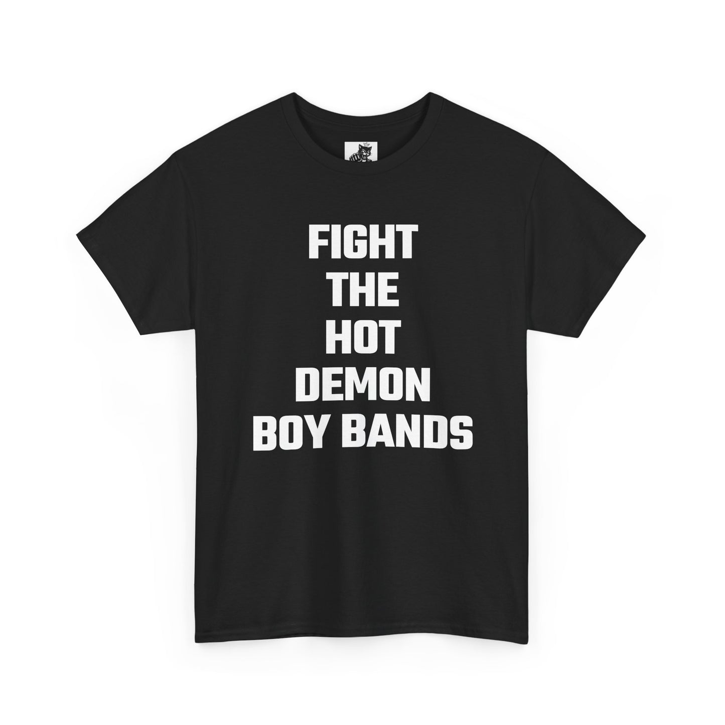 Fight The Hot Demon Boy Bands Graphic Tee - Unisex Cotton T-Shirt