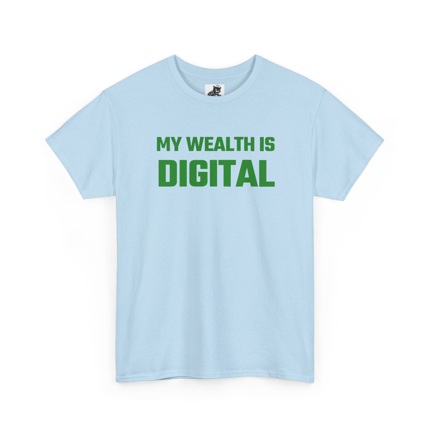 My Wealth Is Digital (Green) - Crypto Themed T-Shirt