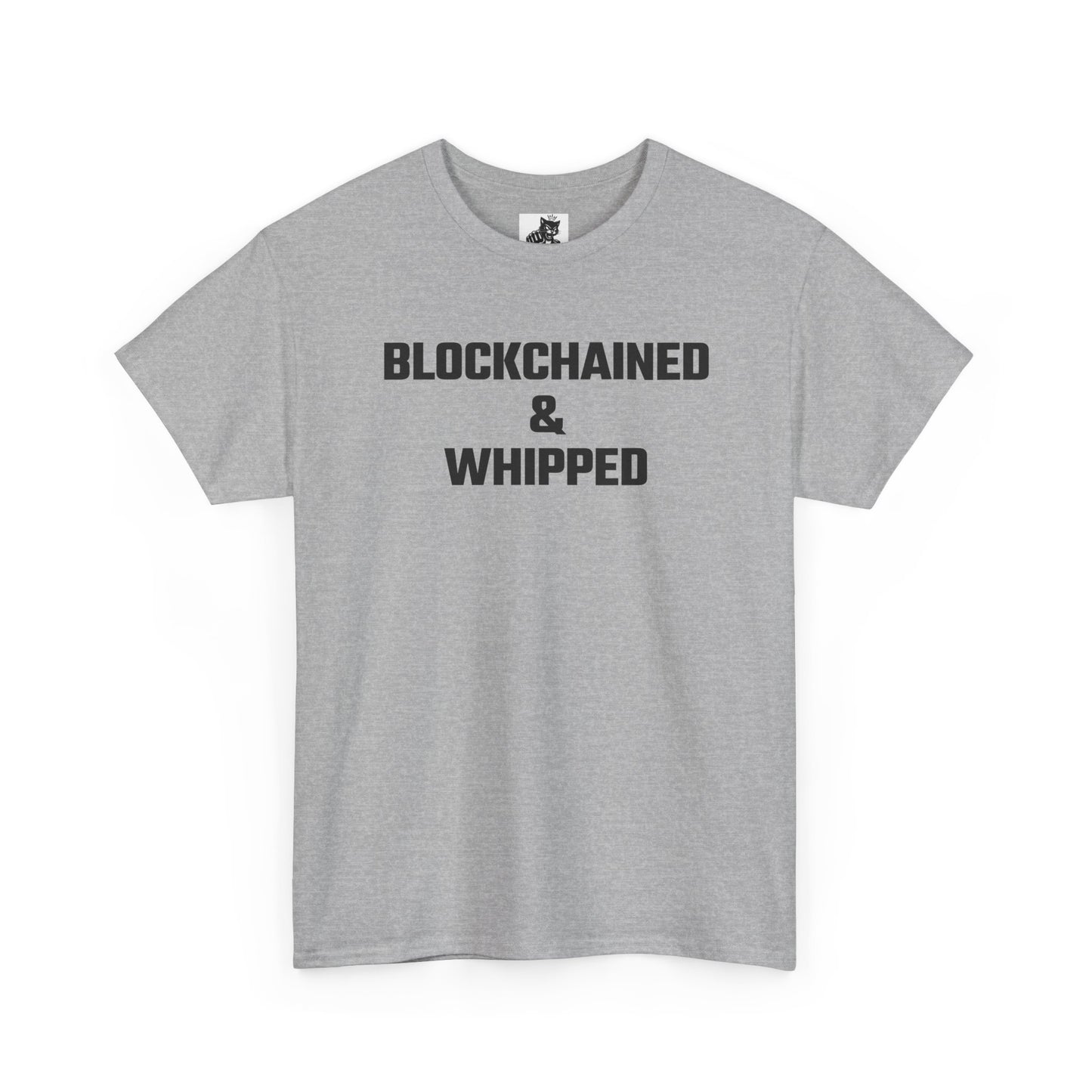 Blockchained And Whipped Crypto Themed T-Shirt