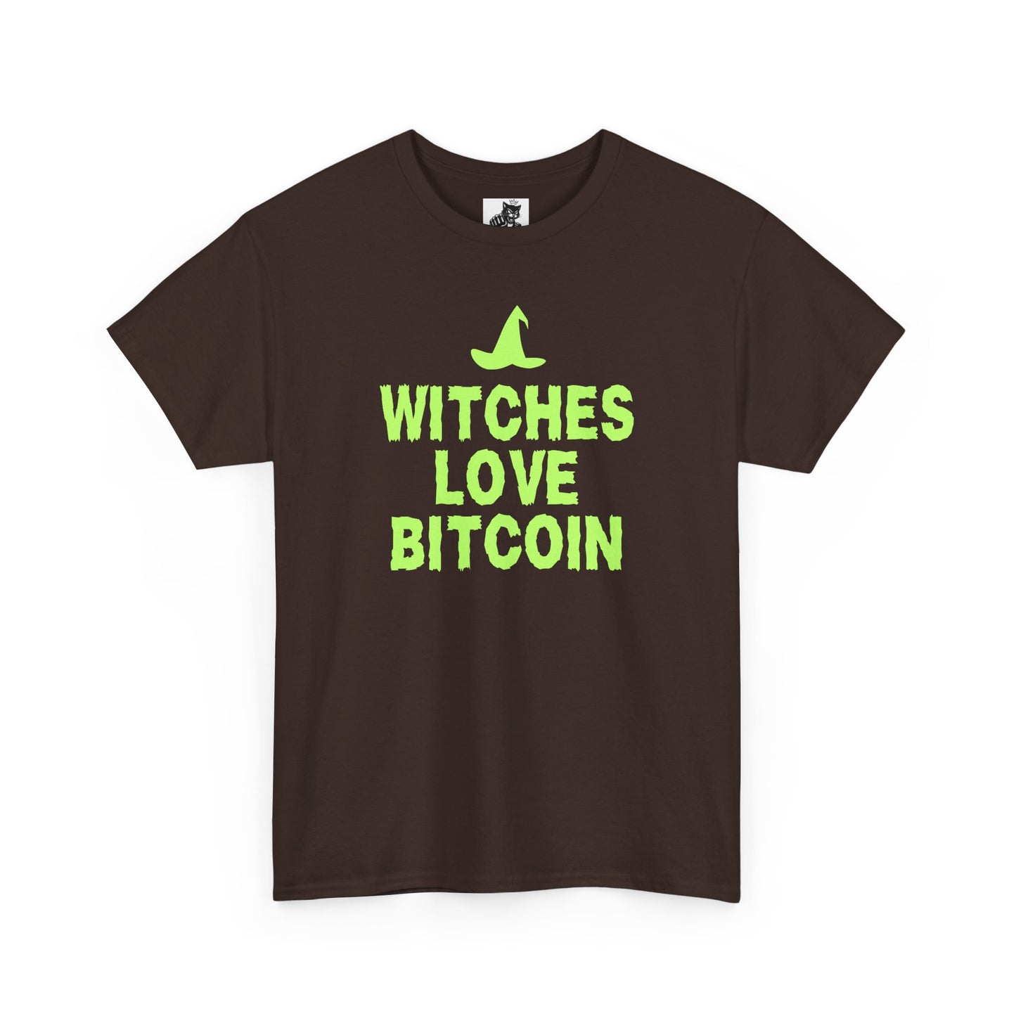 Witches Love Bitcoin (Version 2) Graphic Tee - Crypto Halloween Witch T-Shirt