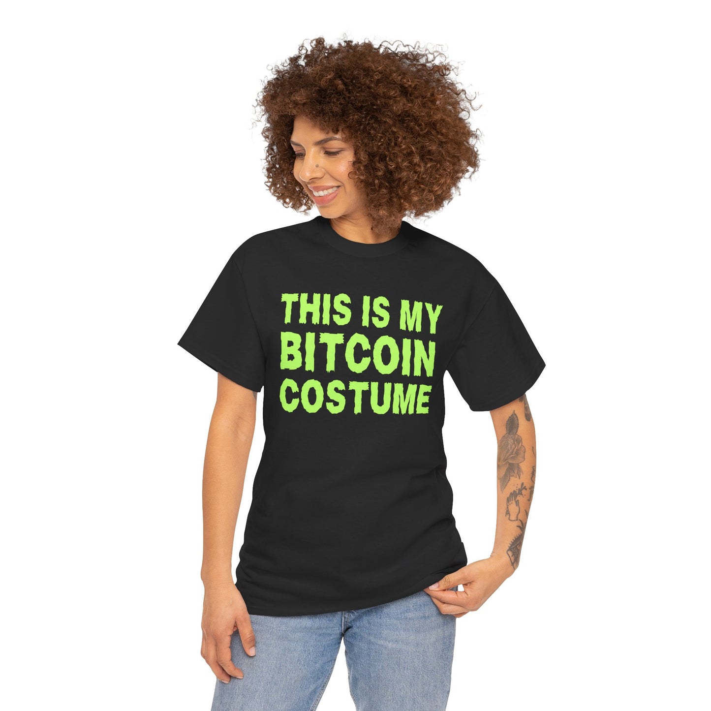 This Is My Bitcoin Costume (Version 2) Graphic Tee - Crypto Halloween T-Shirt