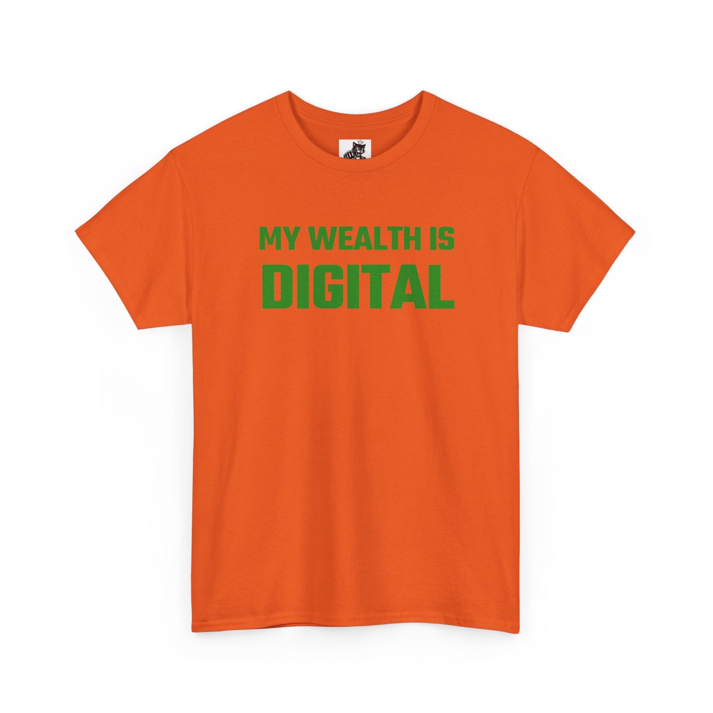 My Wealth Is Digital (Green) - Crypto Themed T-Shirt