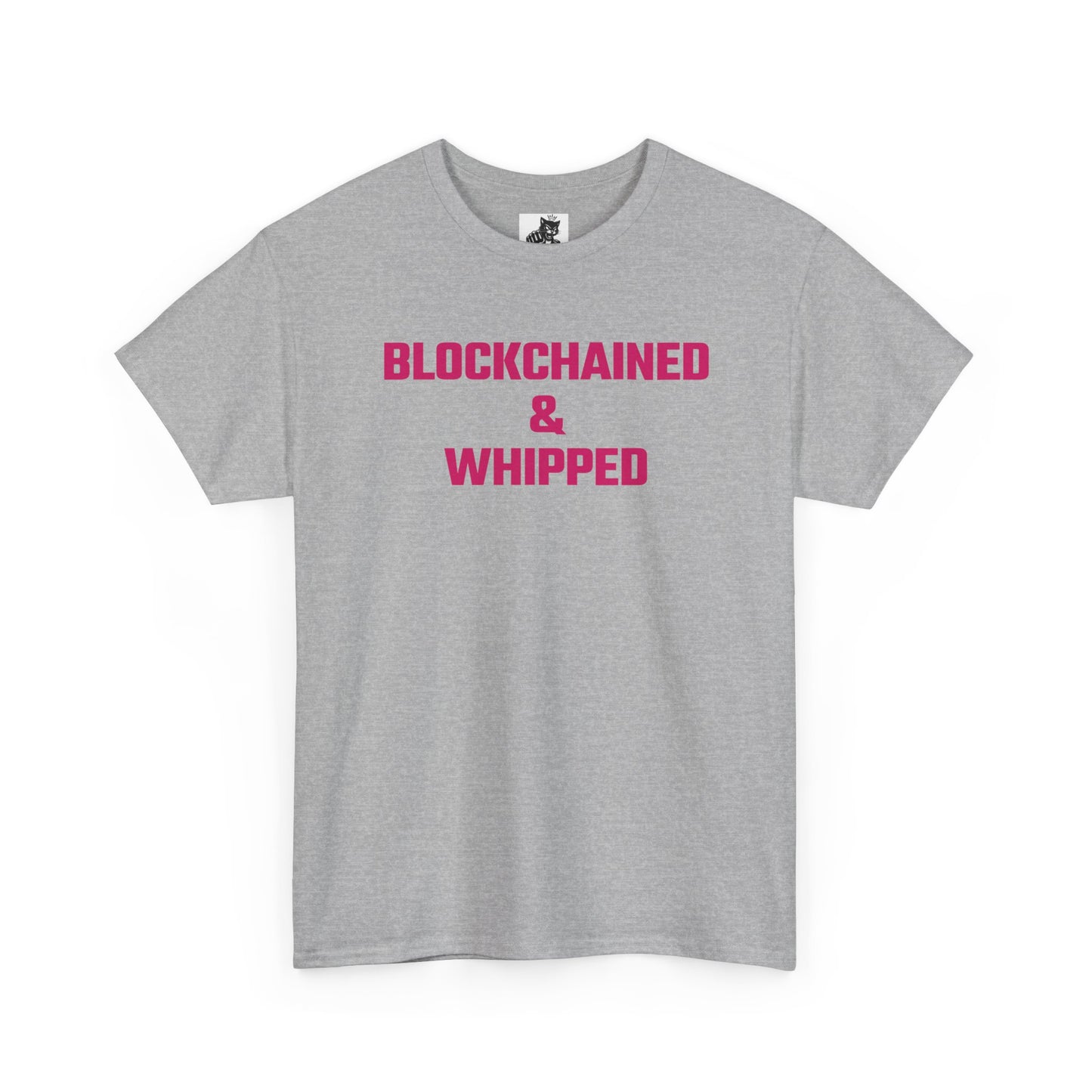 Blockchained And Whipped (Version 2) Crypto Themed T-Shirt