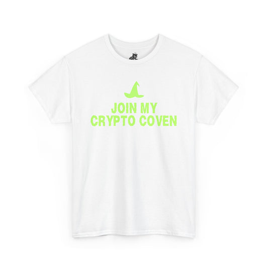 Join My Crypto Coven (Version 2) Graphic Tee - Crypto Halloween Witch T-Shirt