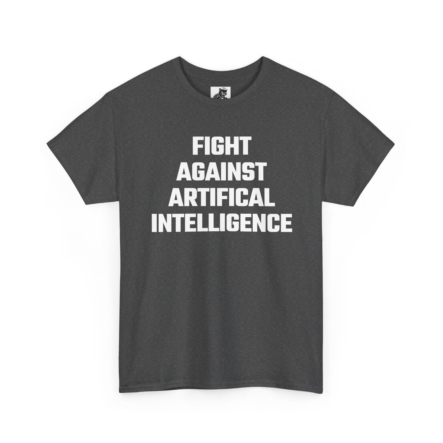 Fight Against Artificial Intelligence Graphic Tee - Unisex Cotton T-Shirt