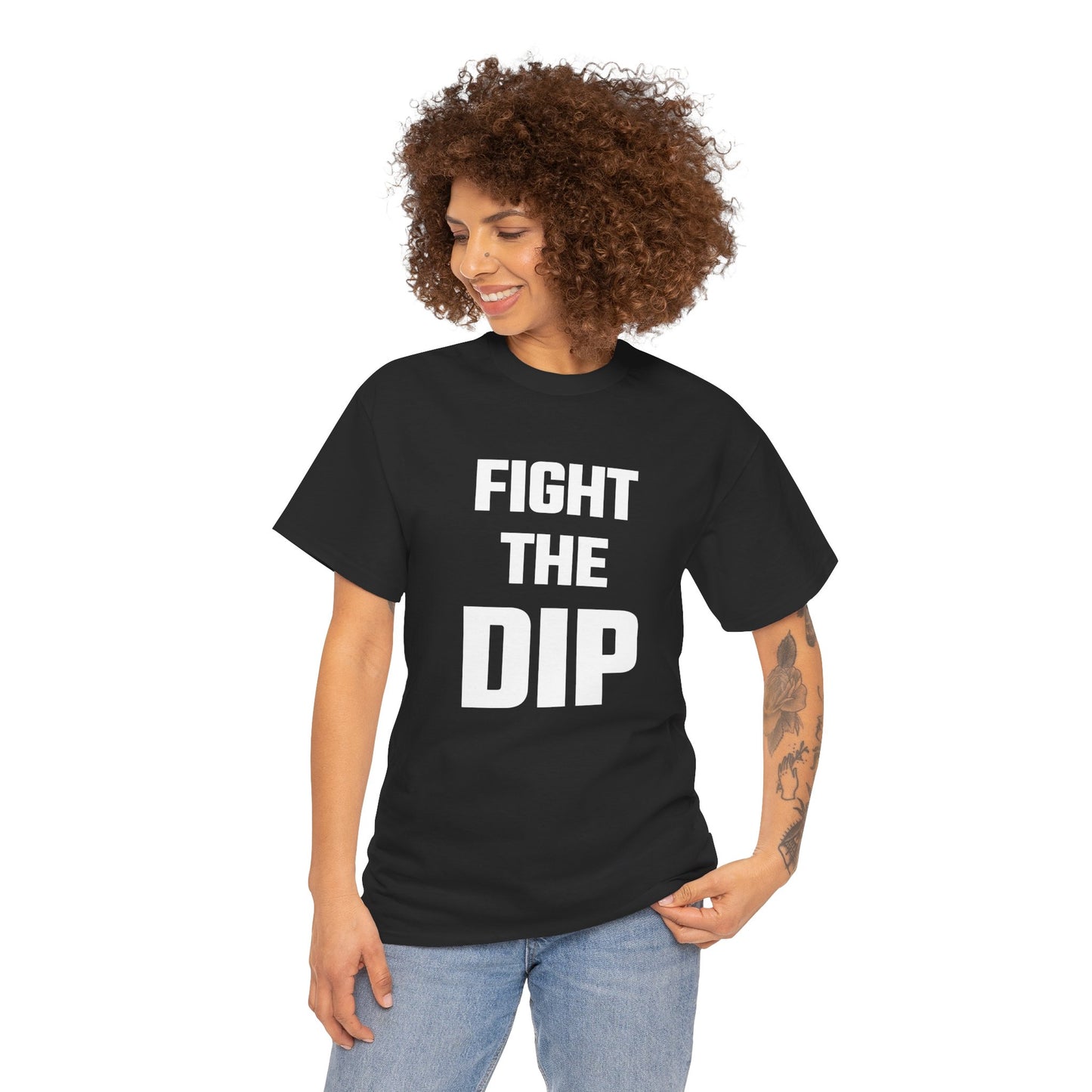 Fight The Dip Graphic Tee - Unisex Cotton T-Shirt