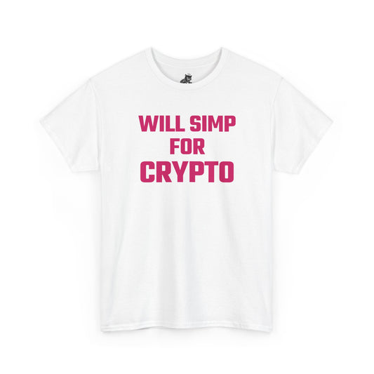 Will Simp For Crypto (Version 2) Graphic Tee - Unisex Cotton T-Shirt