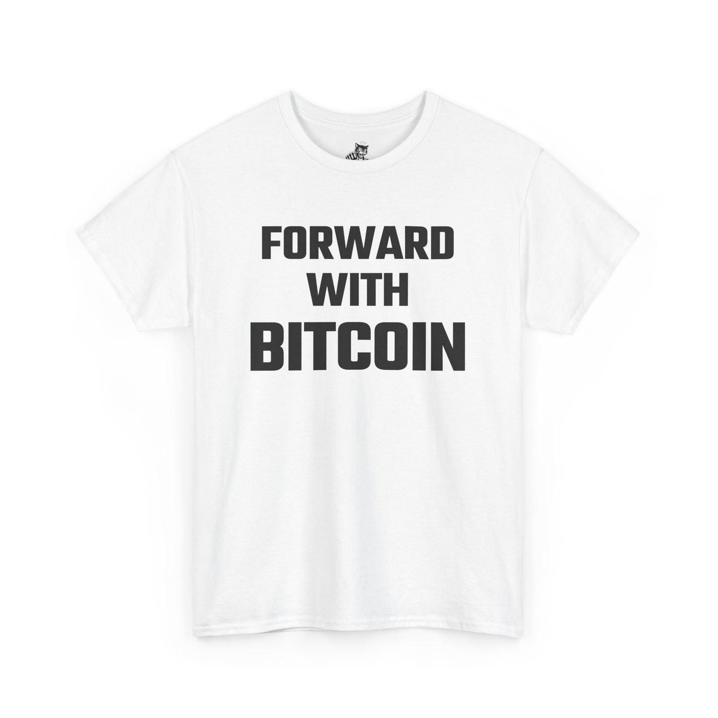 Forward With Bitcoin Graphic Tee - Unisex Cotton T-Shirt