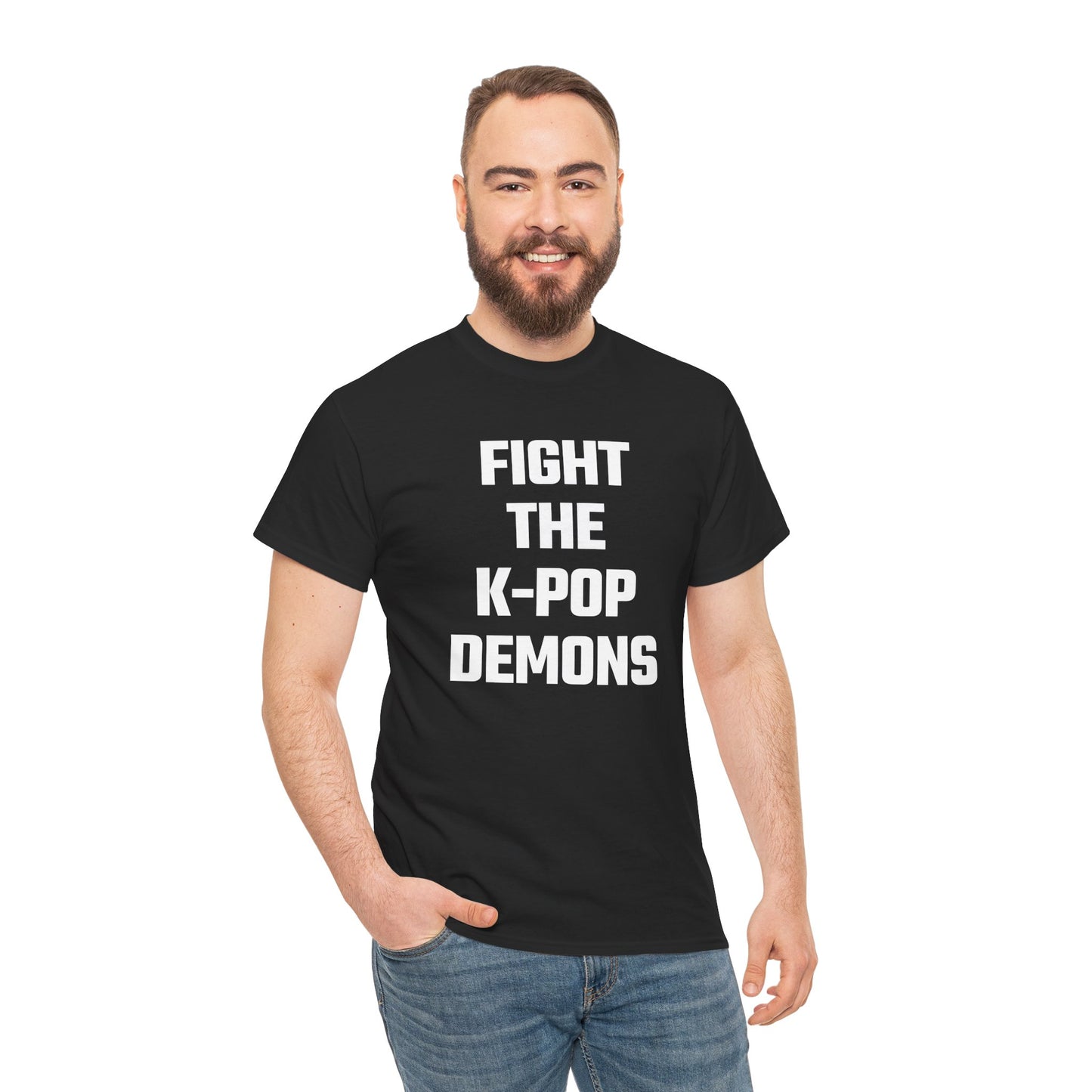 Fight The K-Pop Demons Graphic Tee - Unisex Cotton T-Shirt