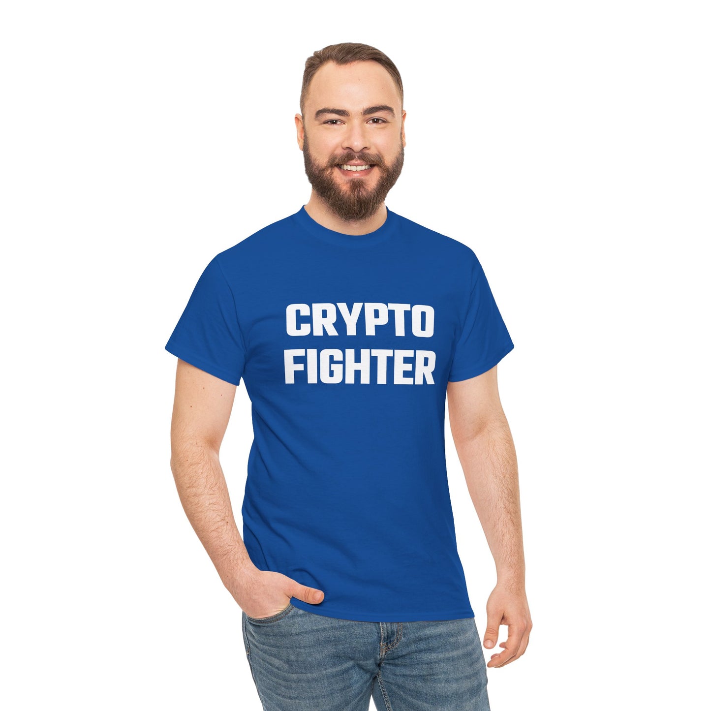 Crypto Fighter Graphic Tee - Crypto Themed T-Shirt
