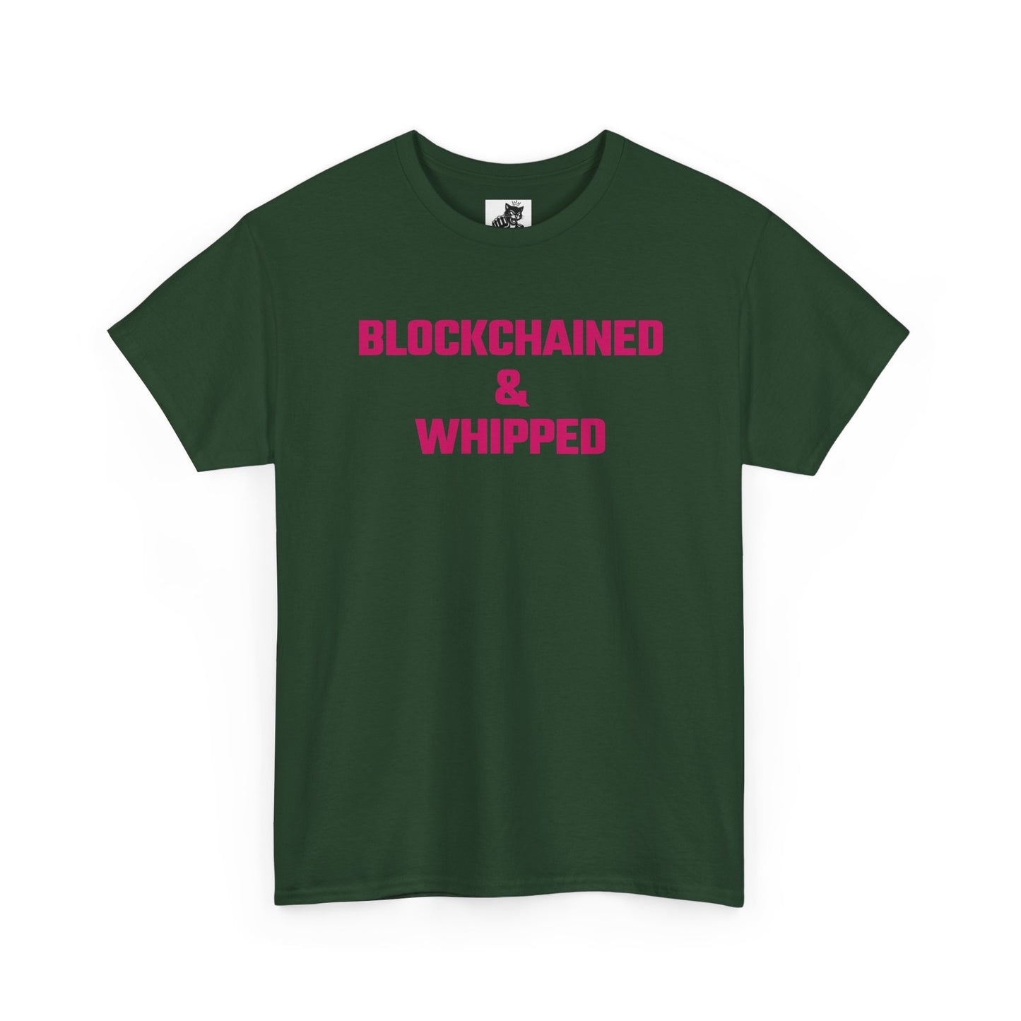 Blockchained And Whipped (Version 2) Crypto Themed T-Shirt