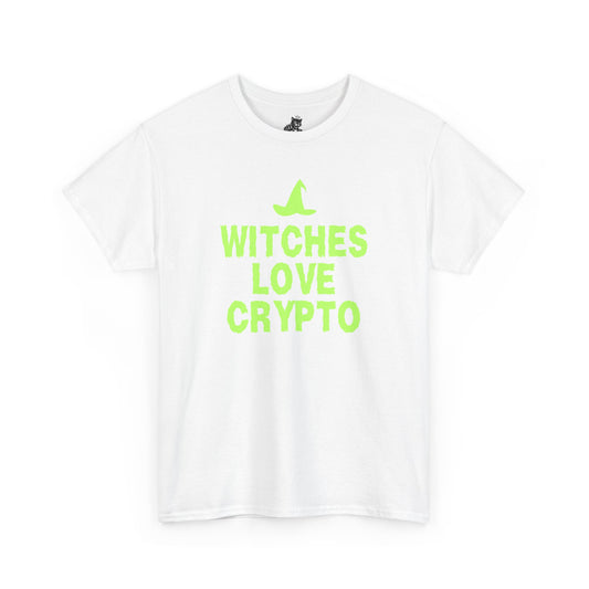 Witches Love Crypto (Version 2) Graphic Tee - Crypto Halloween Witch T-Shirt
