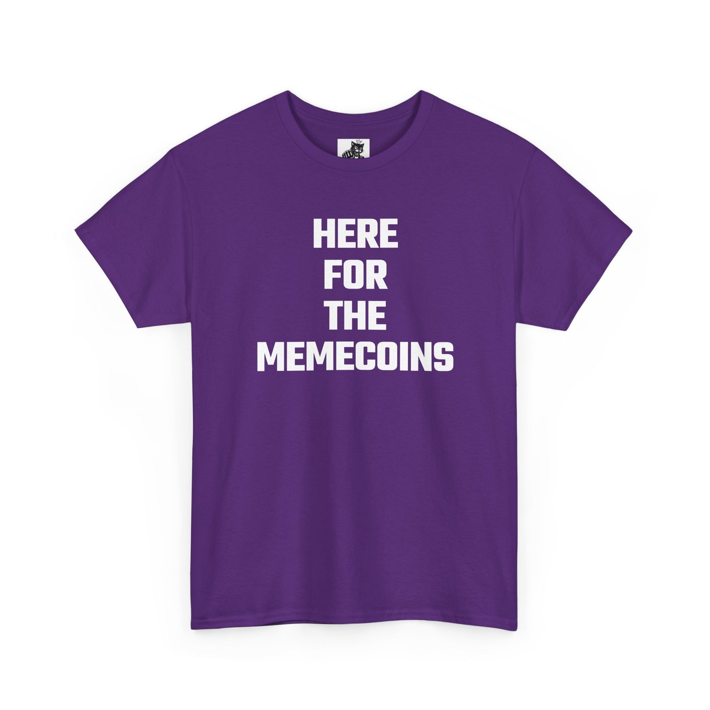 Here For The Memecoins Crypto Themed T-Shirt