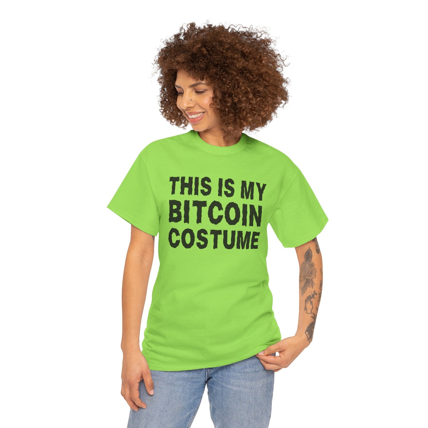 This Is My Bitcoin Costume (Version 2) Graphic Tee - Crypto Halloween T-Shirt