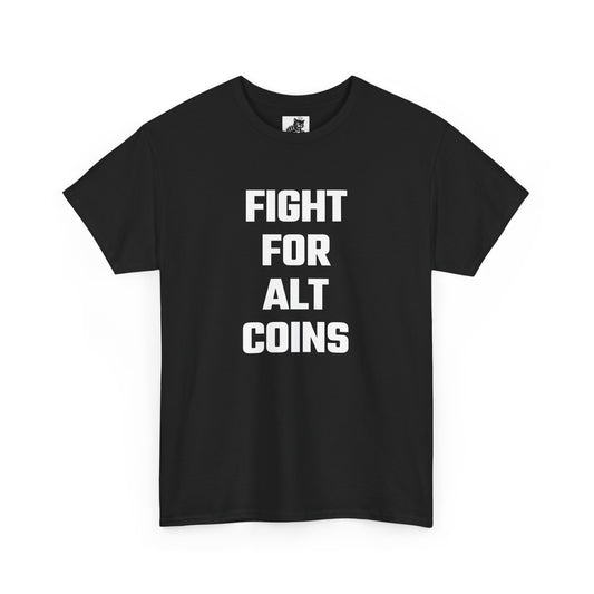 Fight For Alt Coins Graphic Tee - Unisex Cotton T-Shirt