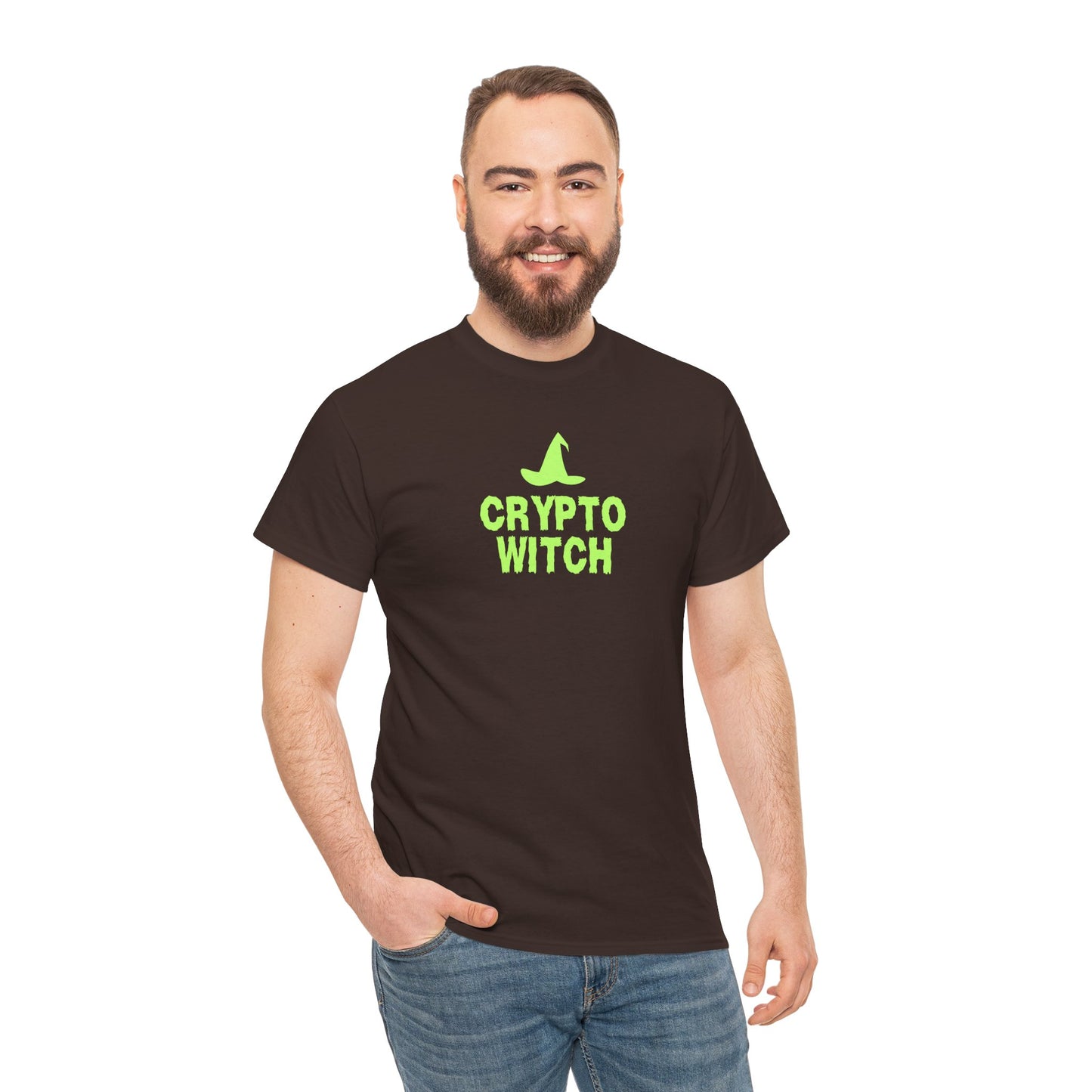 Crypto Witch (Version 2) Graphic Tee - Crypto Halloween T-Shirt